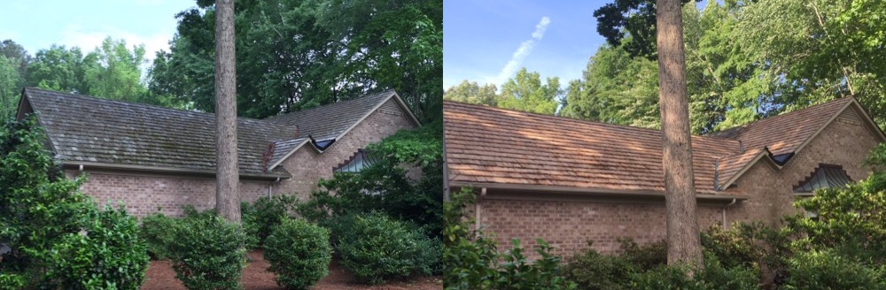 Softwash Cedar Roof Cleaning Greenville NC-219585005