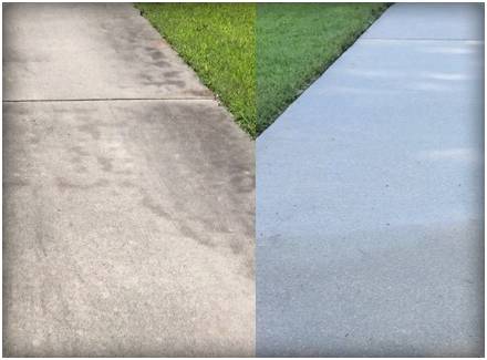 Carport before and after